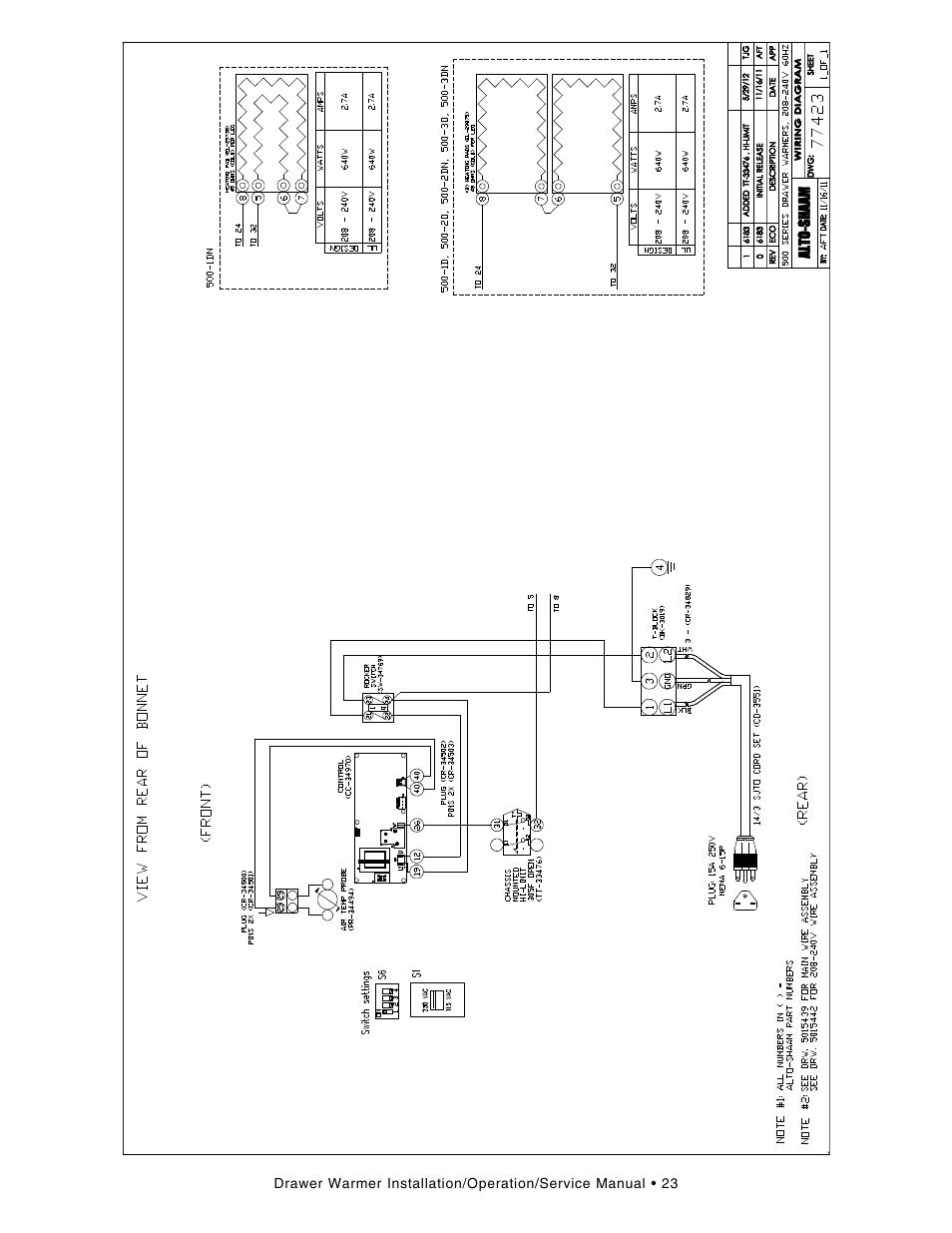 Alto-Shaam Drawer Warmers 3DN User Manual | Page 25 / 27