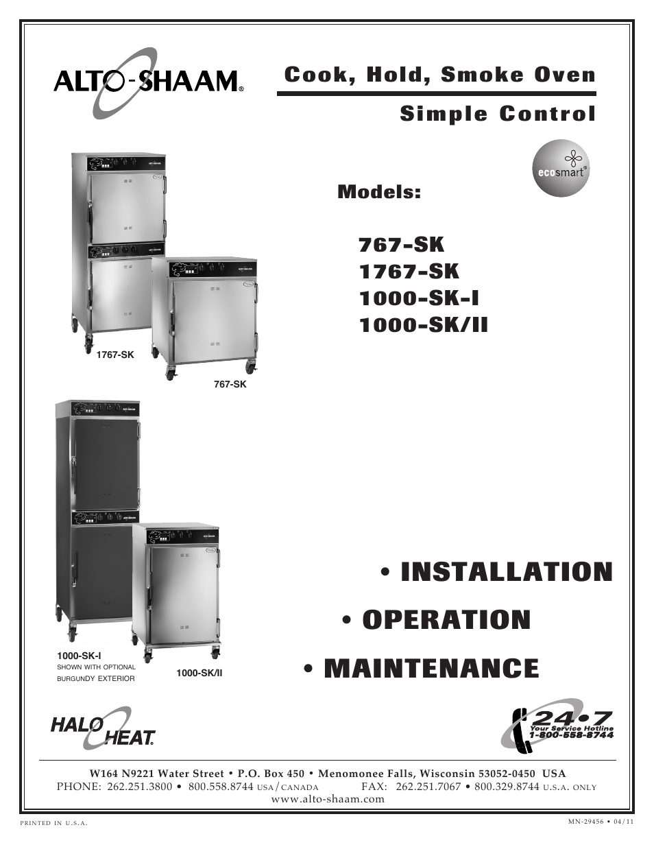Alto-Shaam Cook User Manual | 30 pages