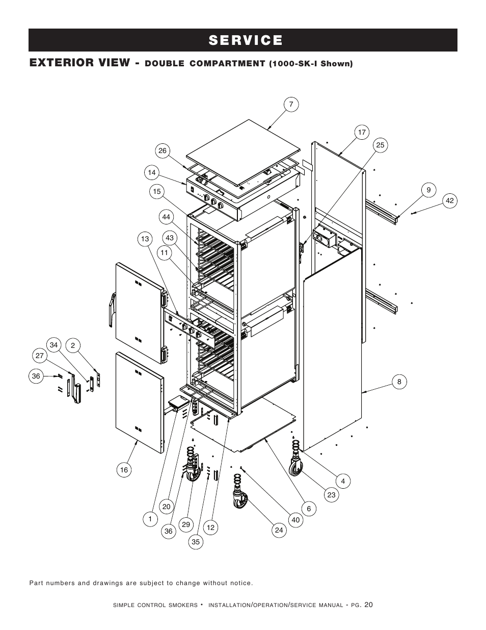 Exterior view | Alto-Shaam Cook User Manual | Page 22 / 30