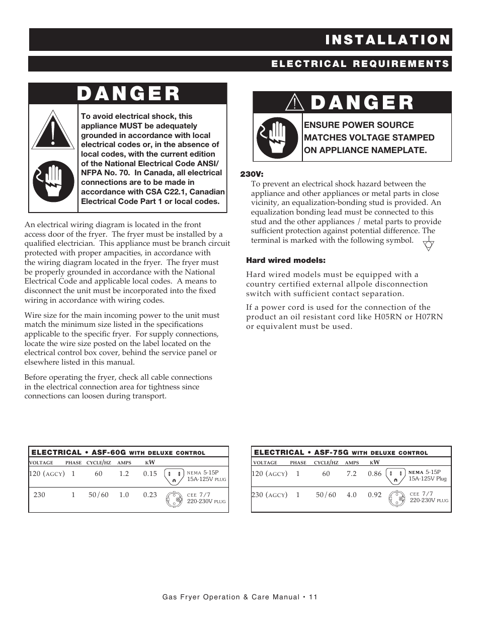 Alto-Shaam FRYTECH ASF-60G series User Manual | Page 13 / 62