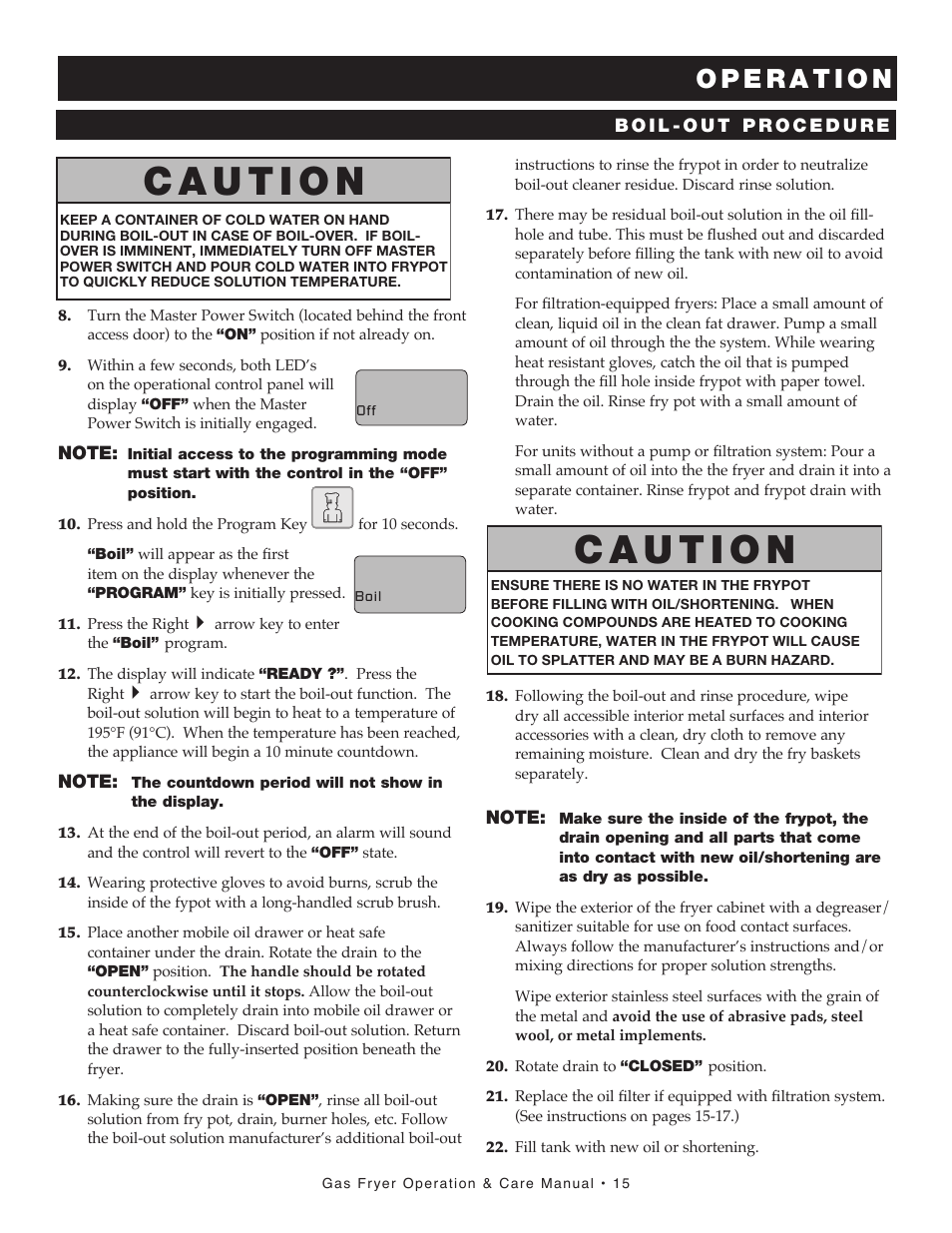 Alto-Shaam FRYTECH ASF-60G series User Manual | Page 17 / 62