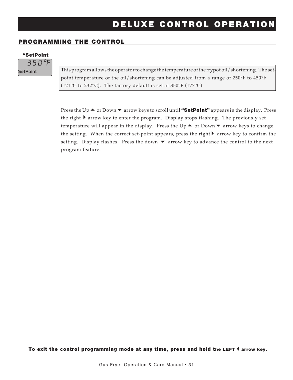 3 5 0 °f | Alto-Shaam FRYTECH ASF-60G series User Manual | Page 33 / 62