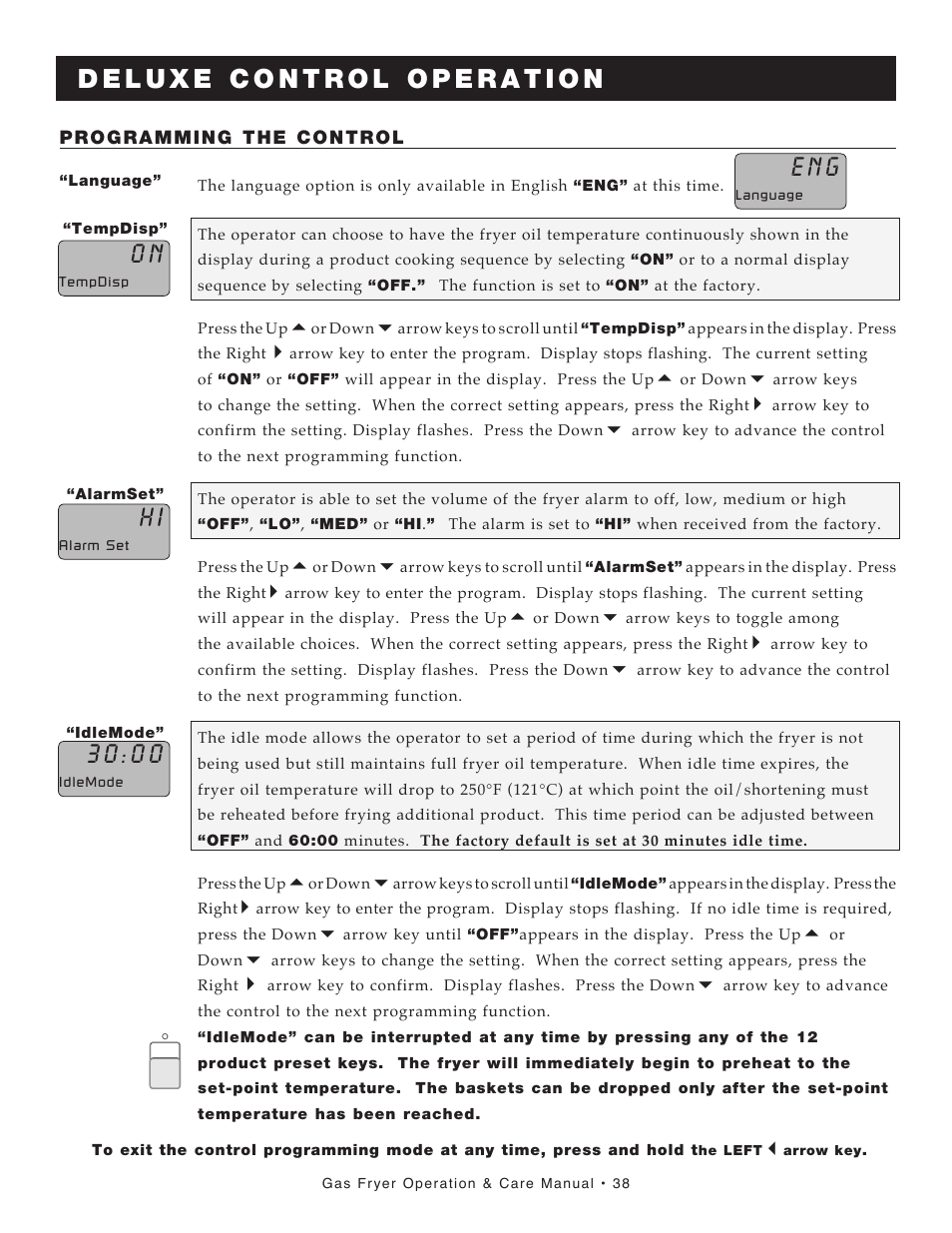 E n g | Alto-Shaam FRYTECH ASF-60G series User Manual | Page 40 / 62