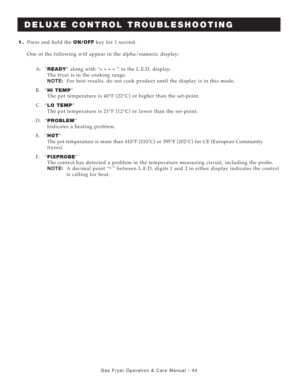 Alto-Shaam FRYTECH ASF-60G series User Manual | Page 46 / 62