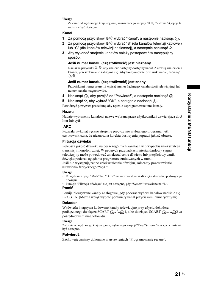 Sony KDL-32U2000 User Manual | Page 73 / 79