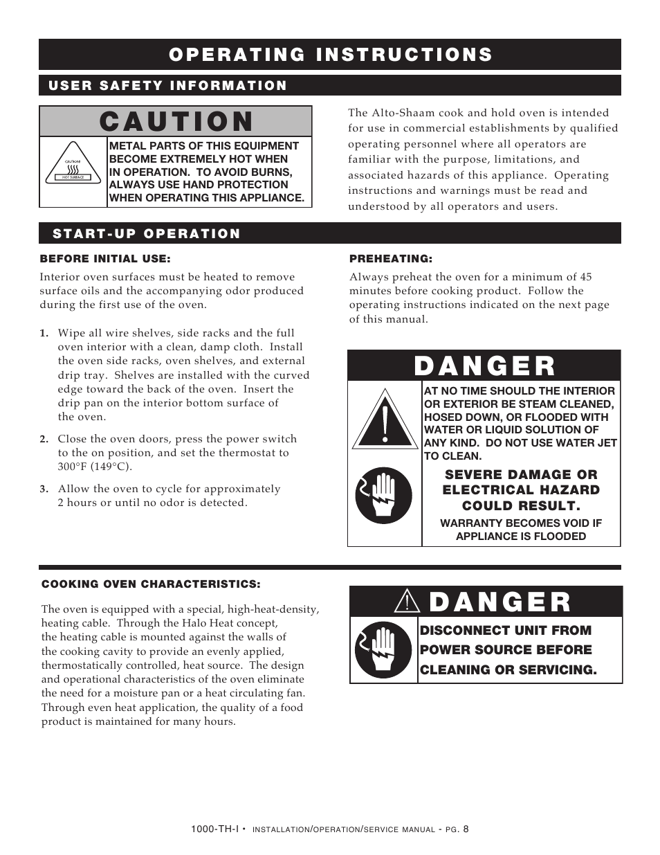 Alto-Shaam Halo Heat 1000-TH-I User Manual | Page 10 / 22
