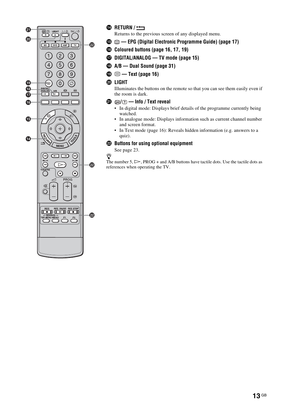 Sony KDL-46X3500 User Manual | Page 13 / 164