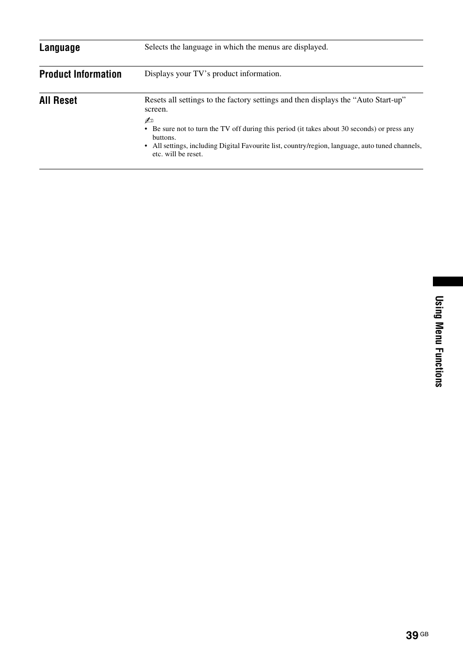 Sony KDL-46X3500 User Manual | Page 39 / 164