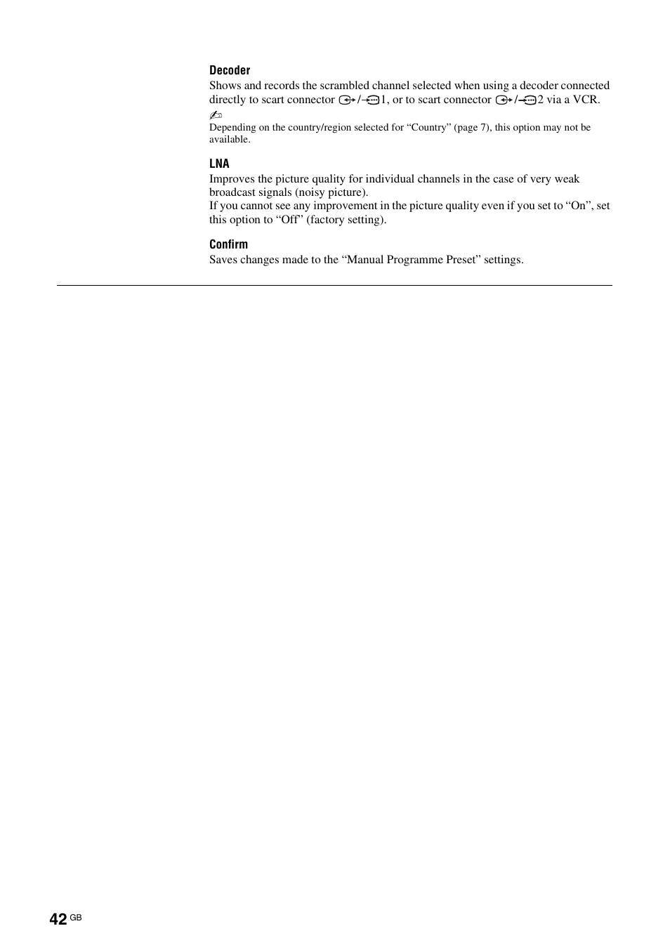 Sony KDL-46X3500 User Manual | Page 42 / 164