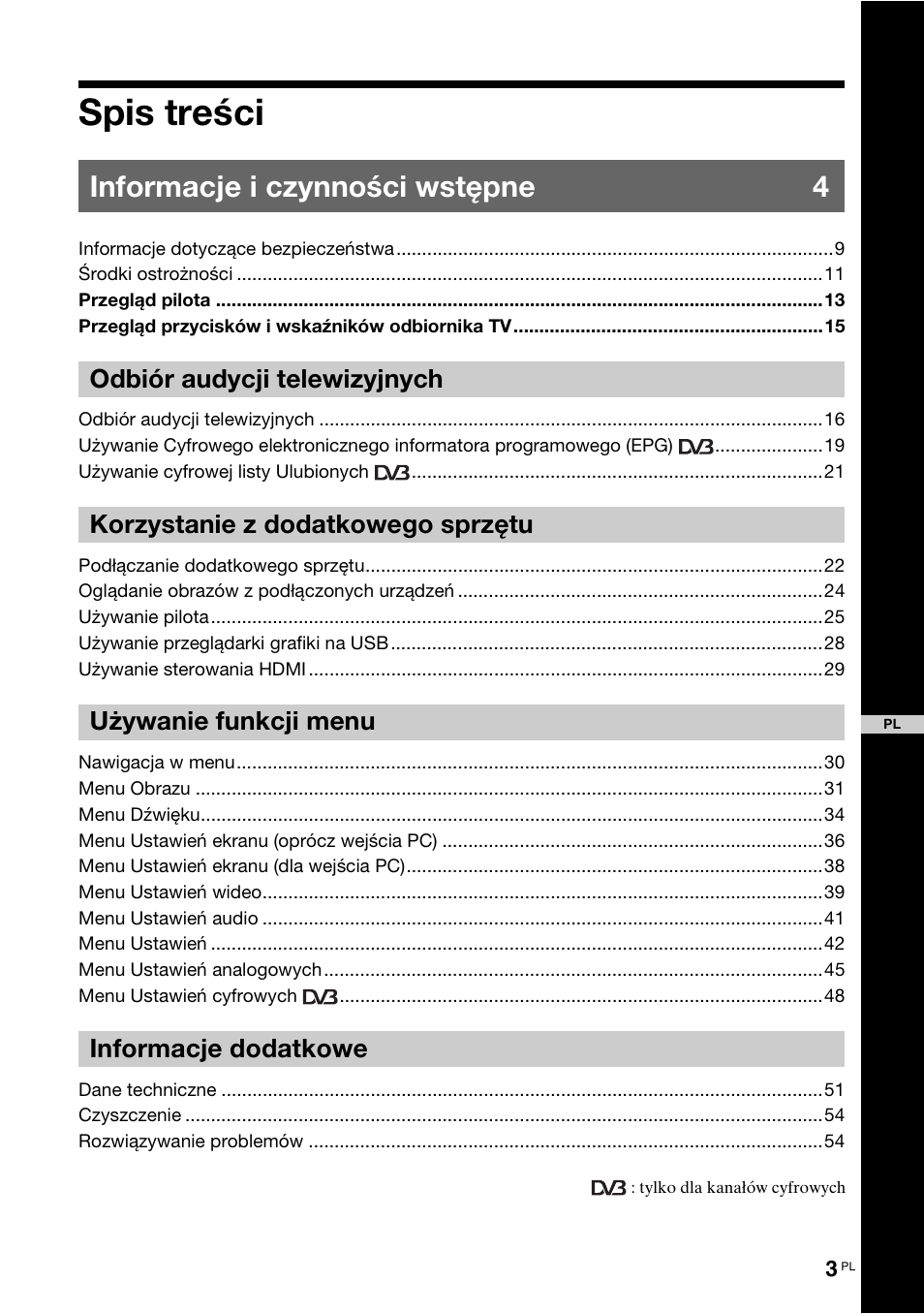 Sony KDL-46X3500 User Manual | Page 51 / 164