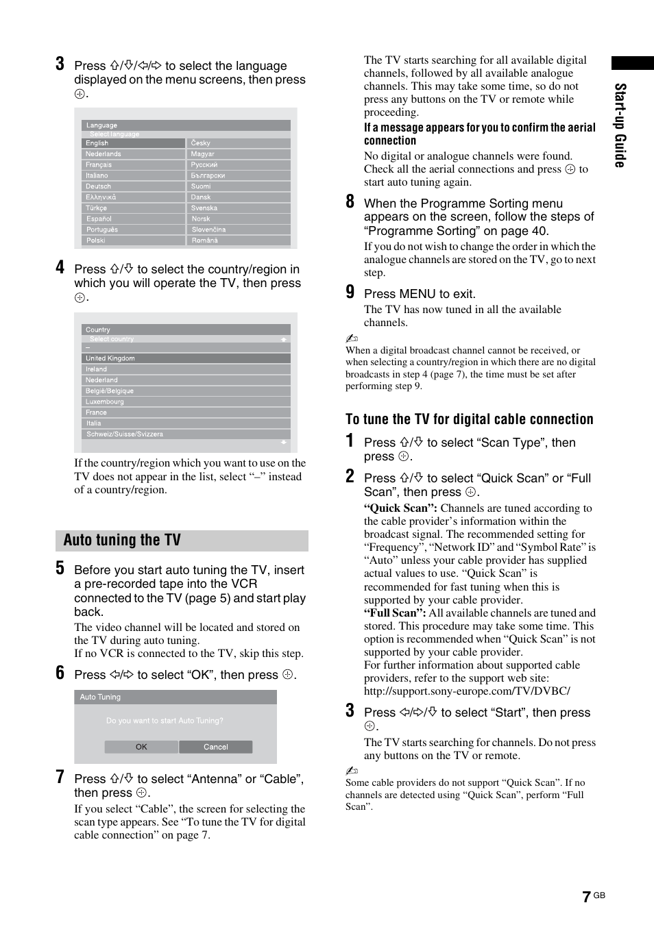 Sony KDL-46X3500 User Manual | Page 7 / 164