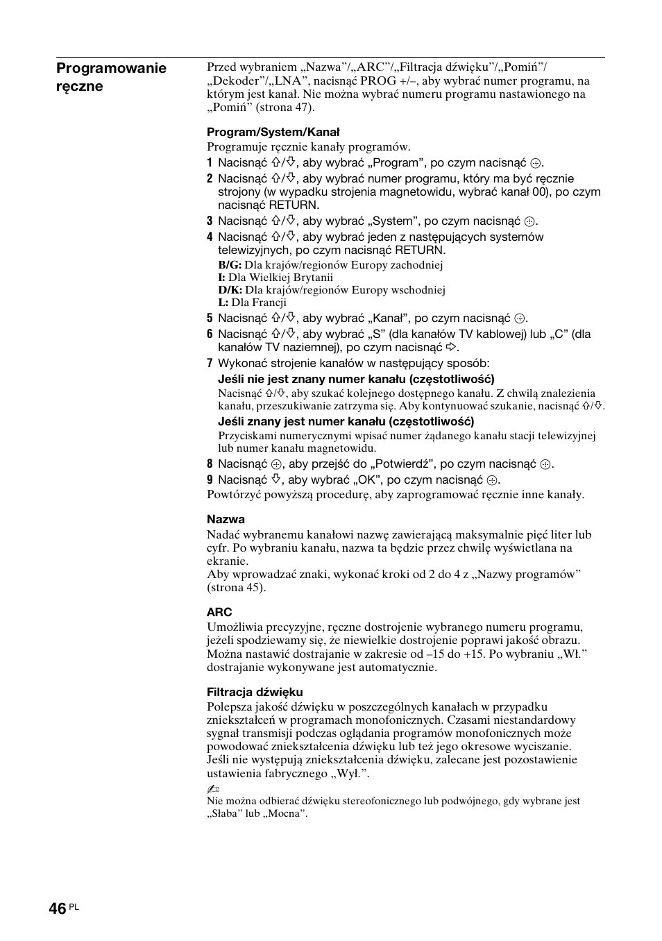 Sony KDL-46X3500 User Manual | Page 94 / 164