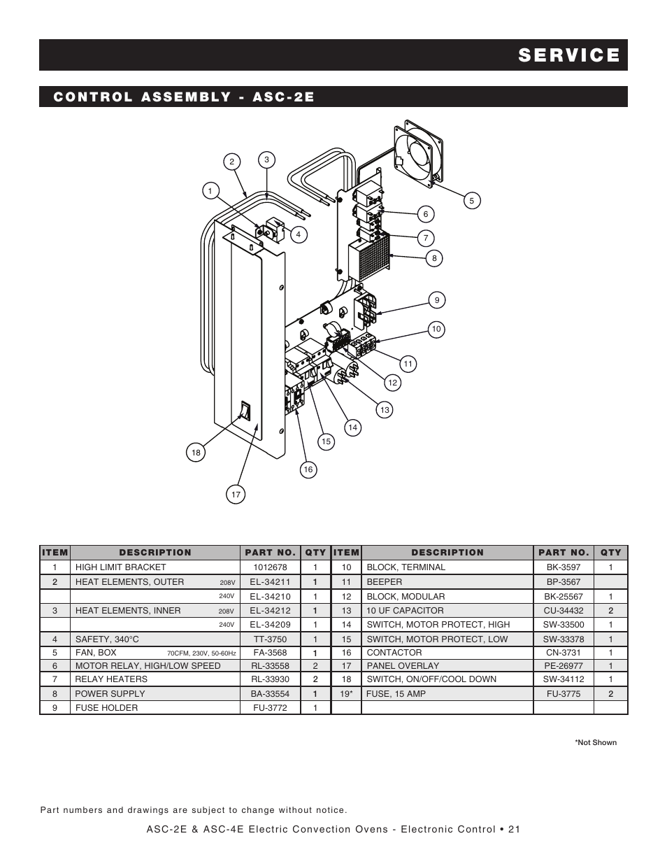 Alto-Shaam Convection Oven ASC-2E User Manual | Page 23 / 34