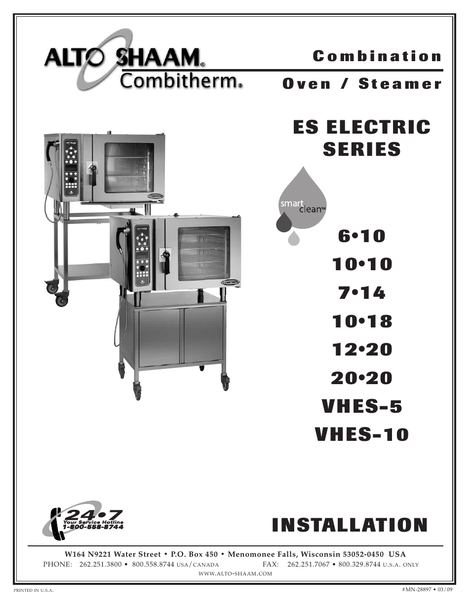 Alto-Shaam VHES-10 User Manual | 37 pages