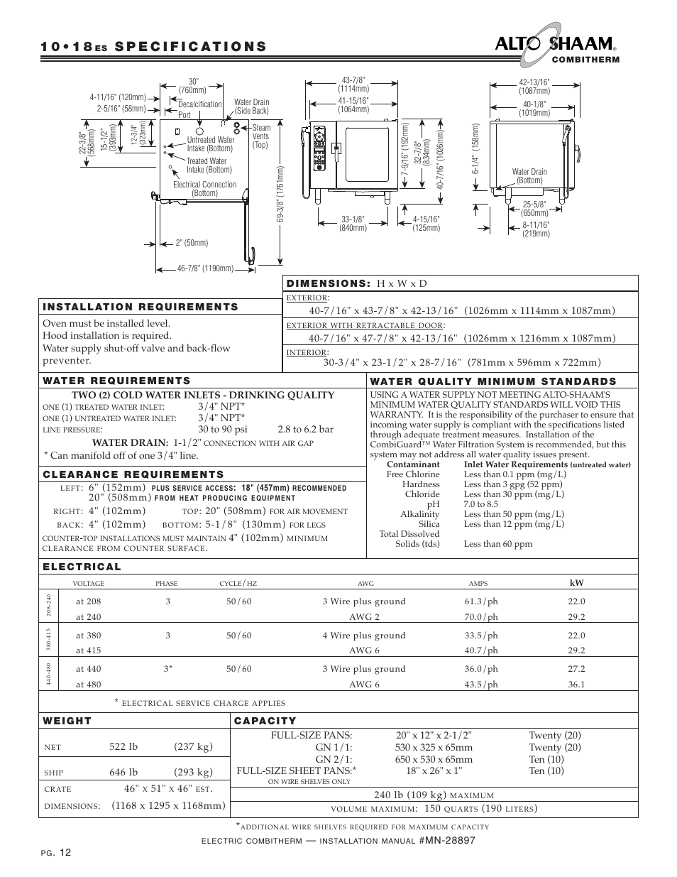 Alto-Shaam VHES-10 User Manual | Page 14 / 37