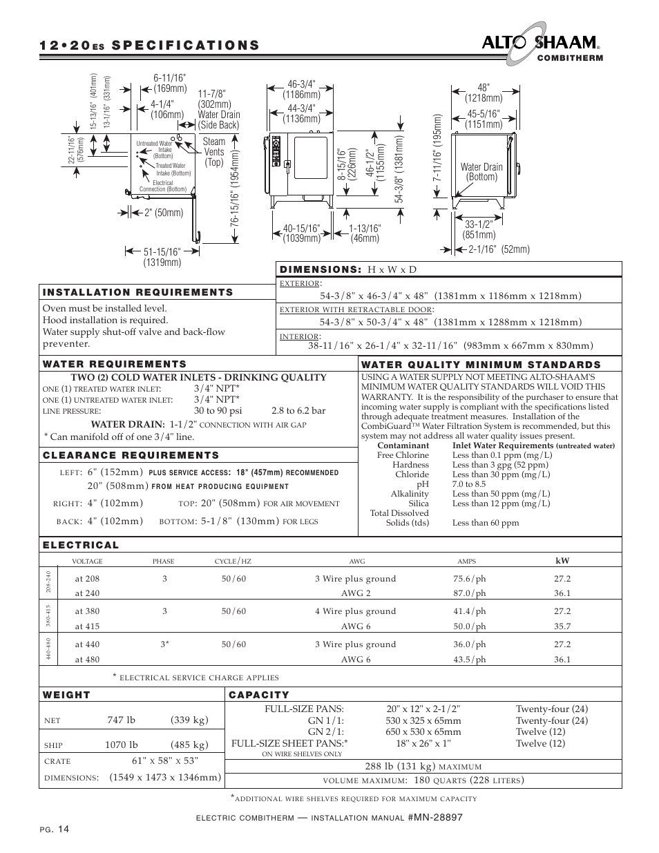 Alto-Shaam VHES-10 User Manual | Page 16 / 37