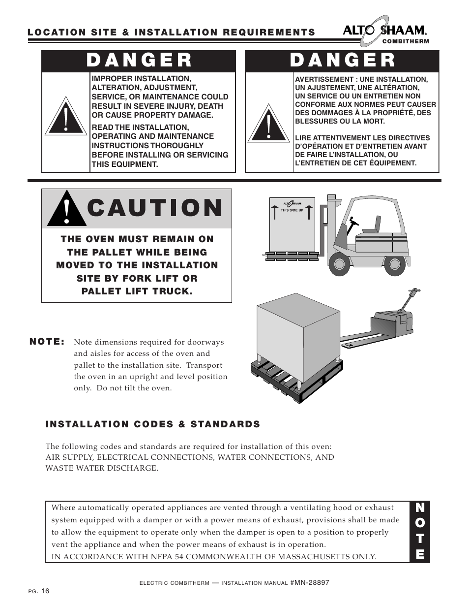 No t e | Alto-Shaam VHES-10 User Manual | Page 18 / 37