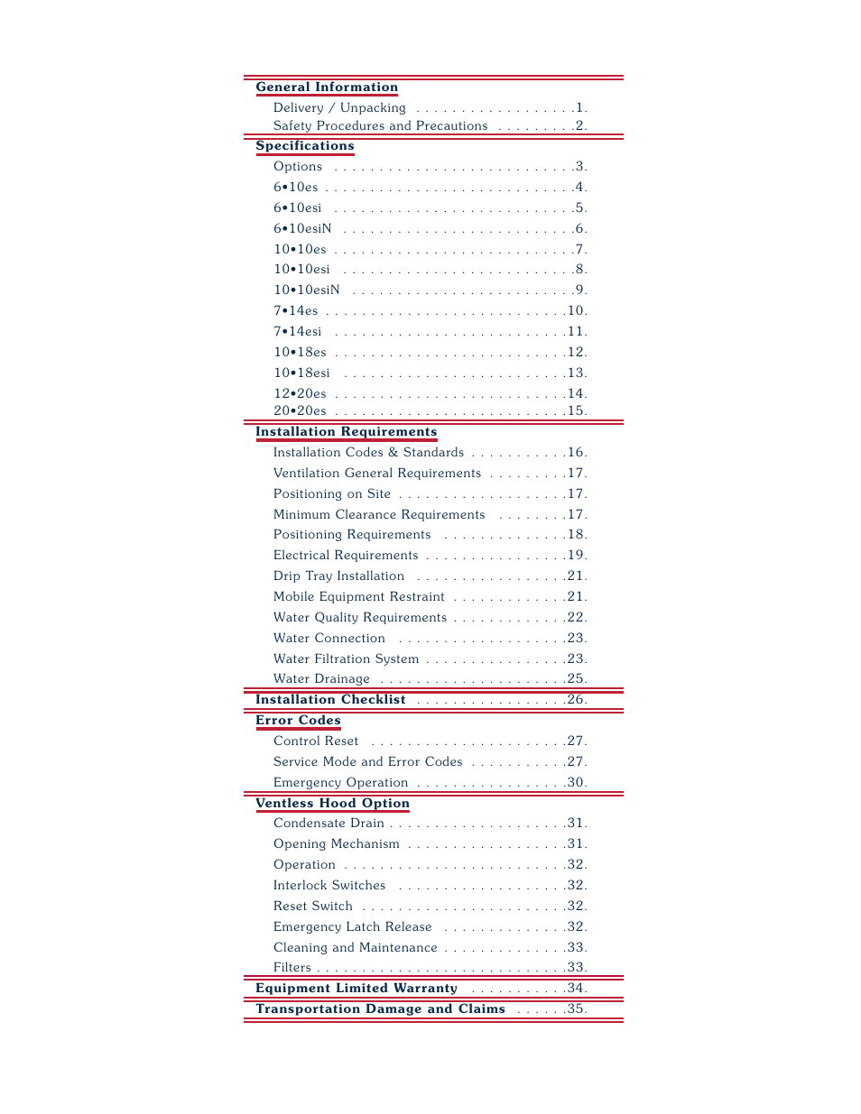 Alto-Shaam VHES-10 User Manual | Page 2 / 37
