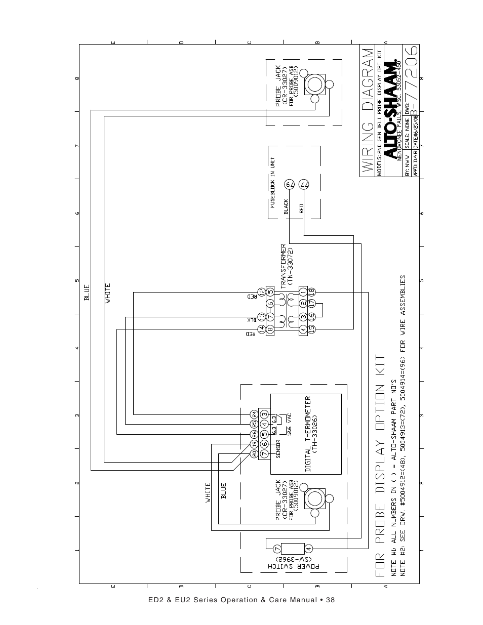 Alto-Shaam ED2-48 User Manual | Page 40 / 44