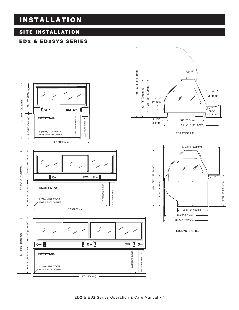 Ed2 & eu2 series operation & care manual • 4 | Alto-Shaam ED2-48 User Manual | Page 6 / 44