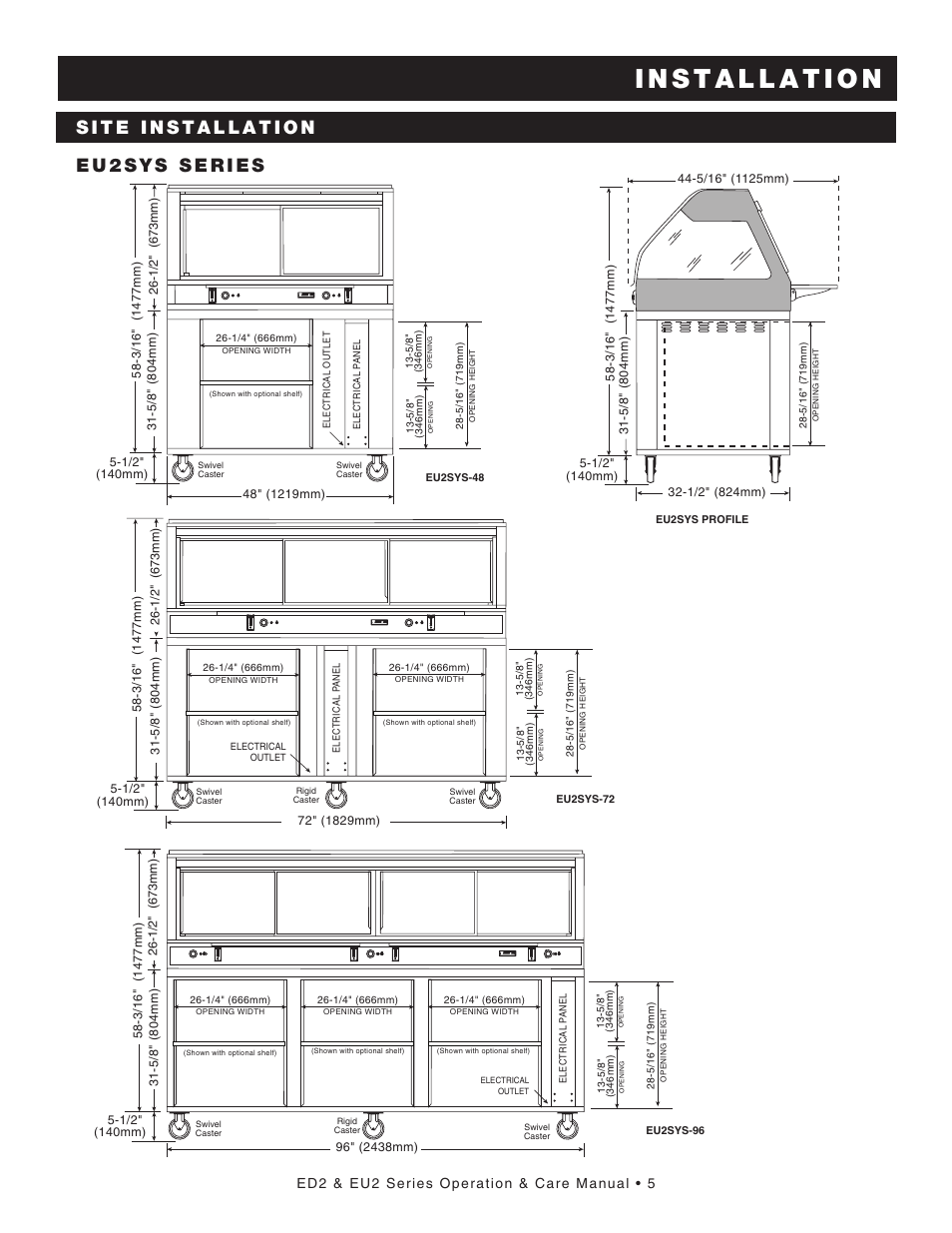 Ed2 & eu2 series operation & care manual • 5 | Alto-Shaam ED2-48 User Manual | Page 7 / 44