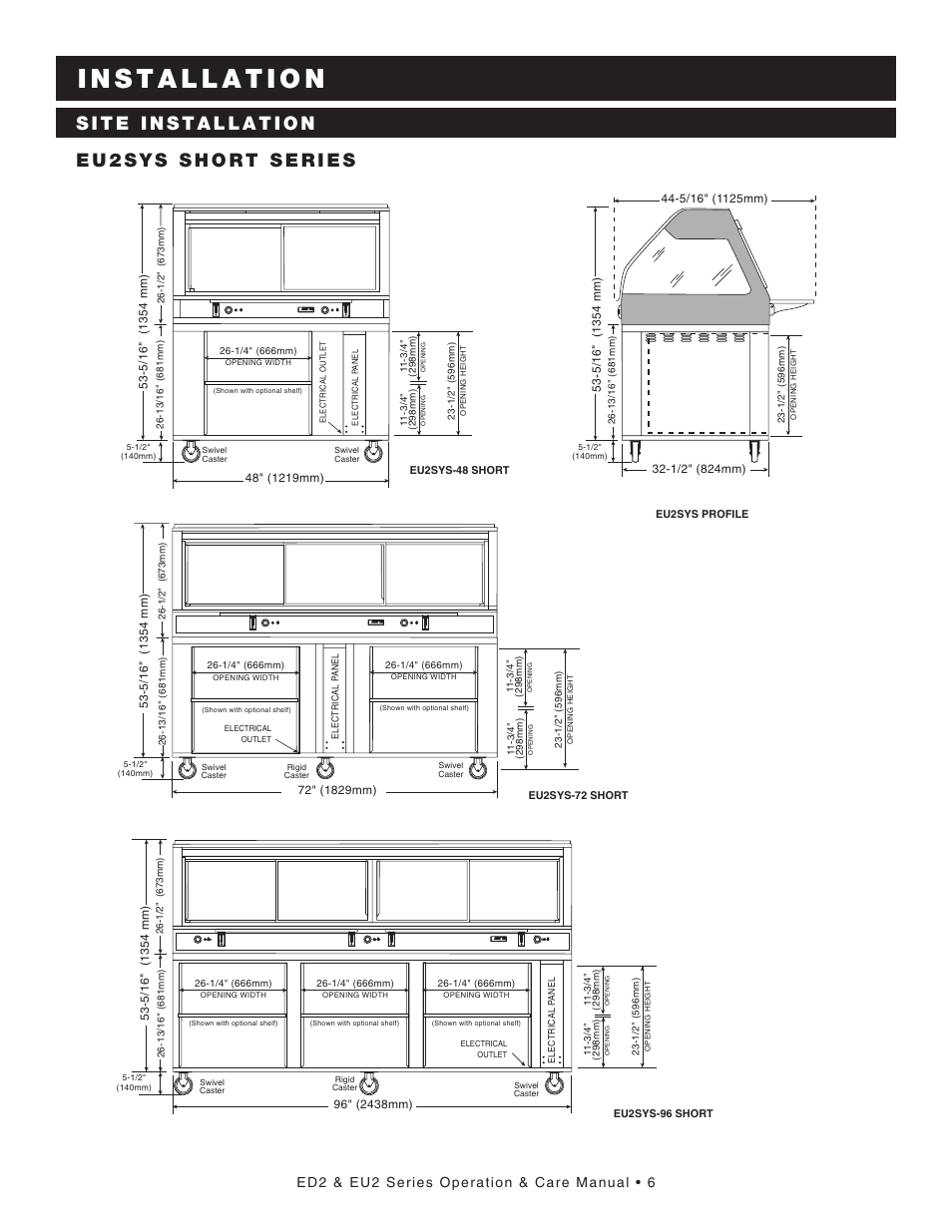 Ed2 & eu2 series operation & care manual • 6 | Alto-Shaam ED2-48 User Manual | Page 8 / 44