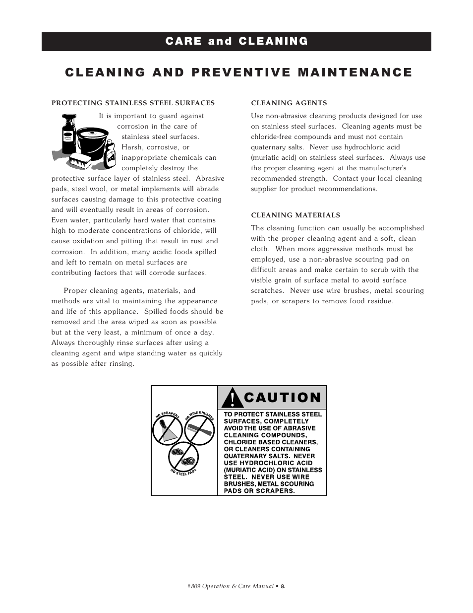 Cleaning and preventive maintenance | Alto-Shaam HFM-30 User Manual | Page 9 / 16