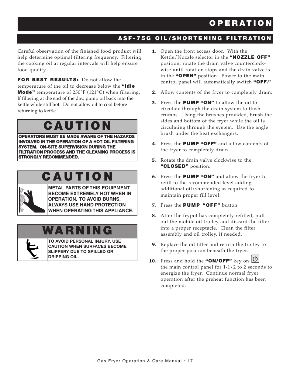 Alto-Shaam ASF-75G User Manual | Page 18 / 61
