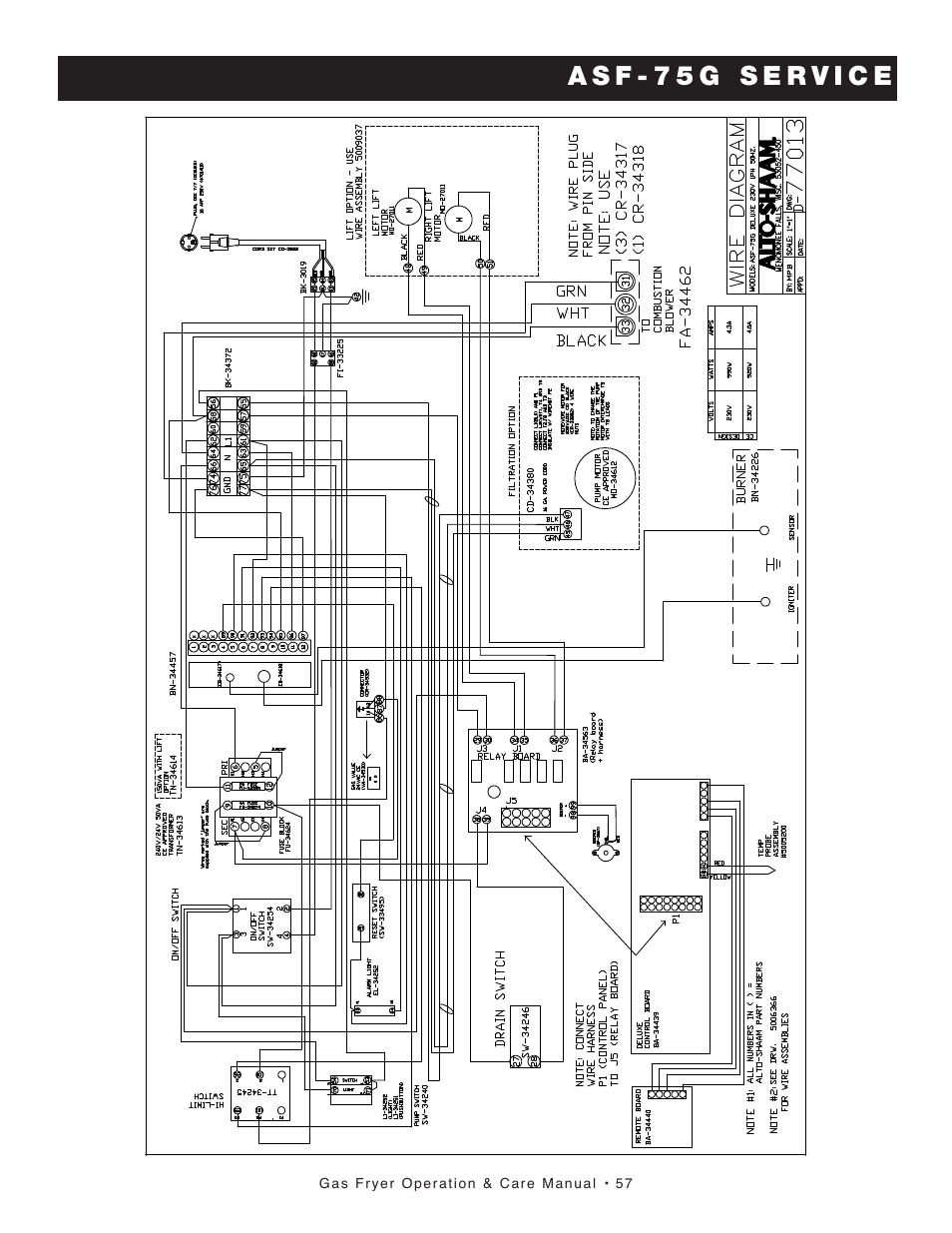 Alto-Shaam ASF-75G User Manual | Page 58 / 61