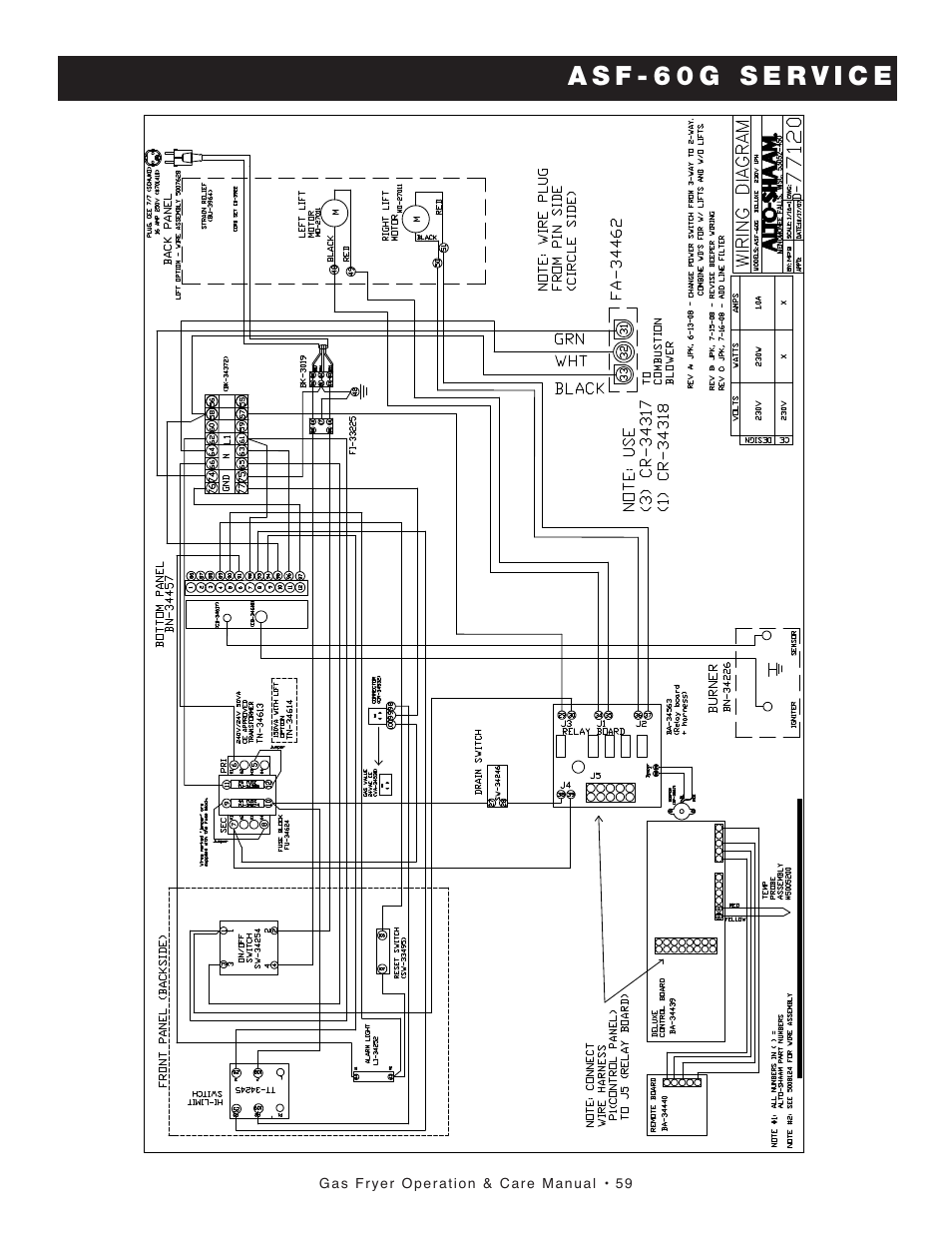 Alto-Shaam ASF-75G User Manual | Page 60 / 61