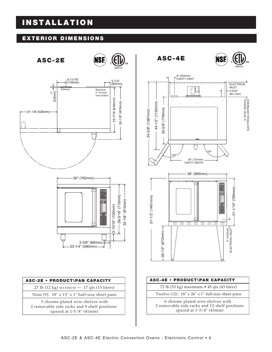 Asc-2e asc-4e | Alto-Shaam ASC-4E ASC-2E User Manual | Page 6 / 31