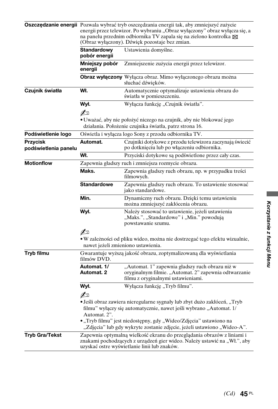 Sony KDL-40Z4500 User Manual | Page 103 / 195