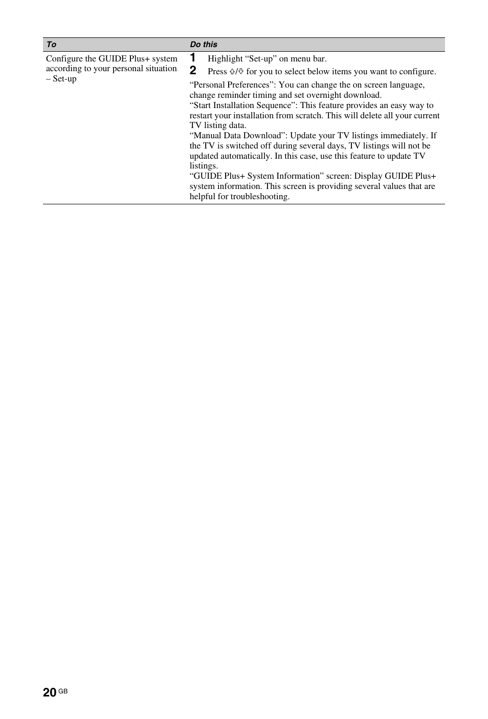 Sony KDL-40Z4500 User Manual | Page 20 / 195