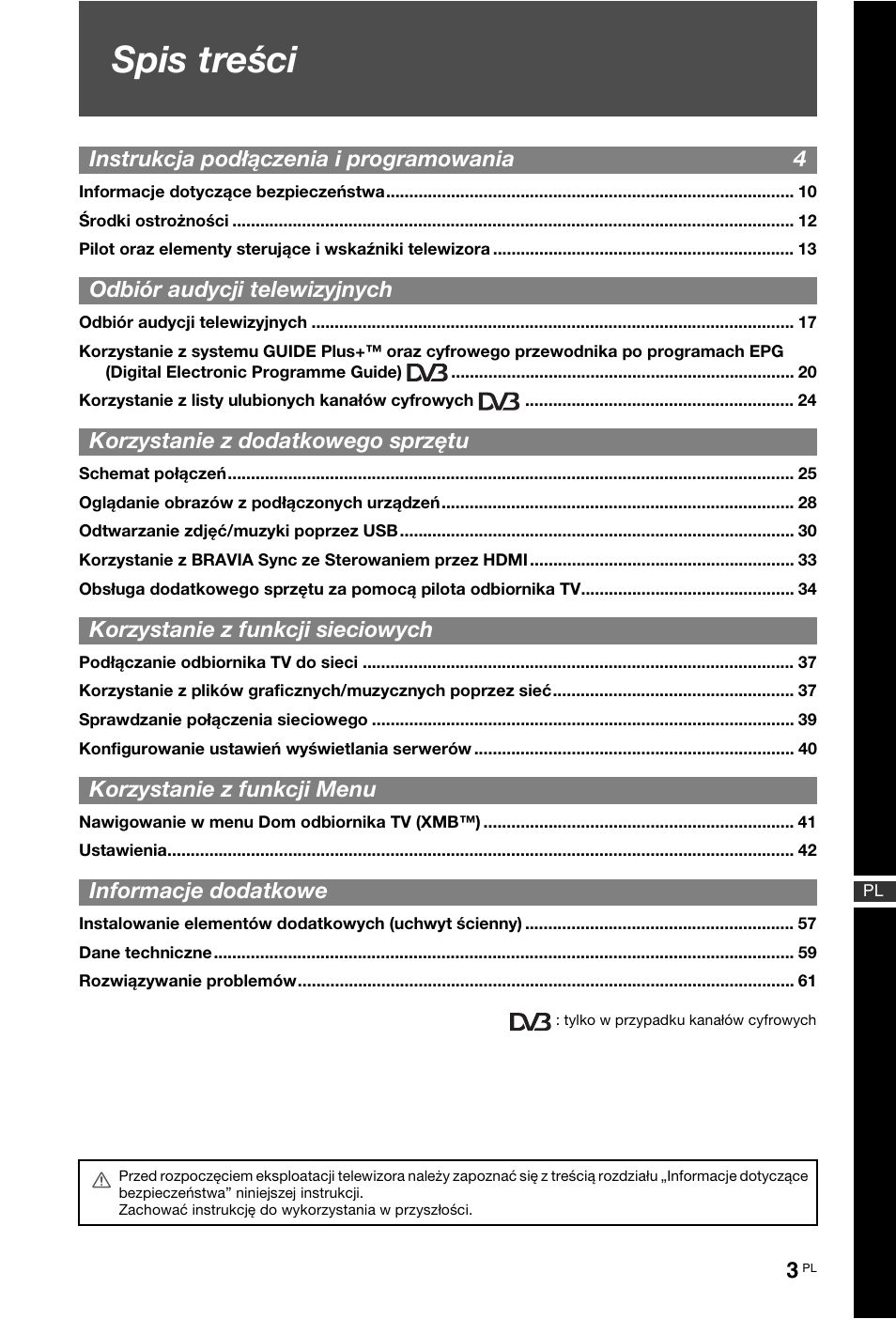 Sony KDL-40Z4500 User Manual | Page 61 / 195