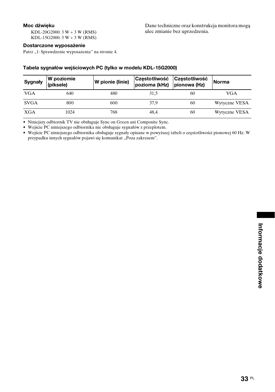 Sony KDL-15G2000 User Manual | Page 103 / 108