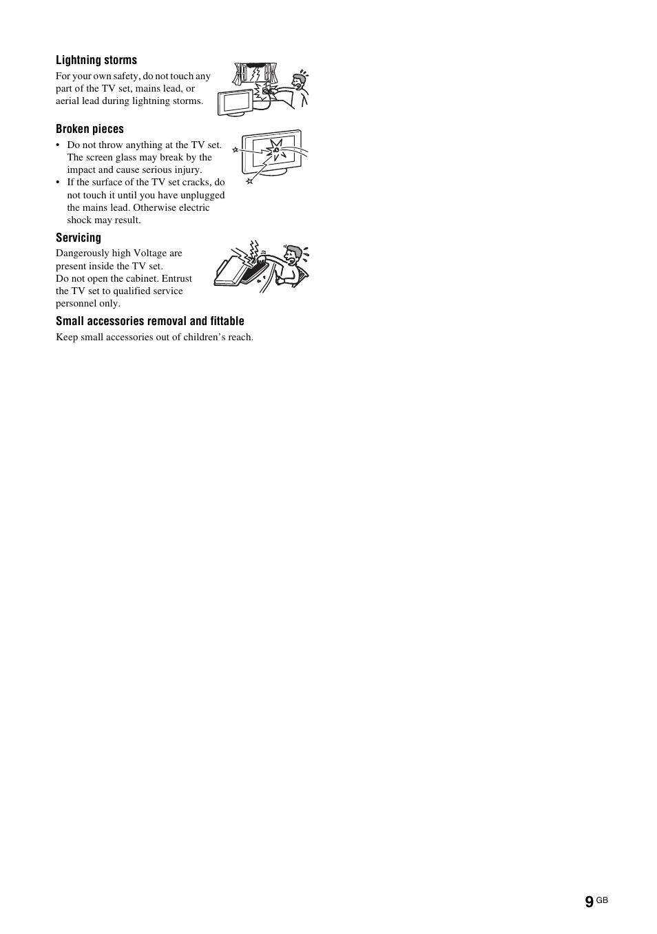 Sony KDL-15G2000 User Manual | Page 9 / 108