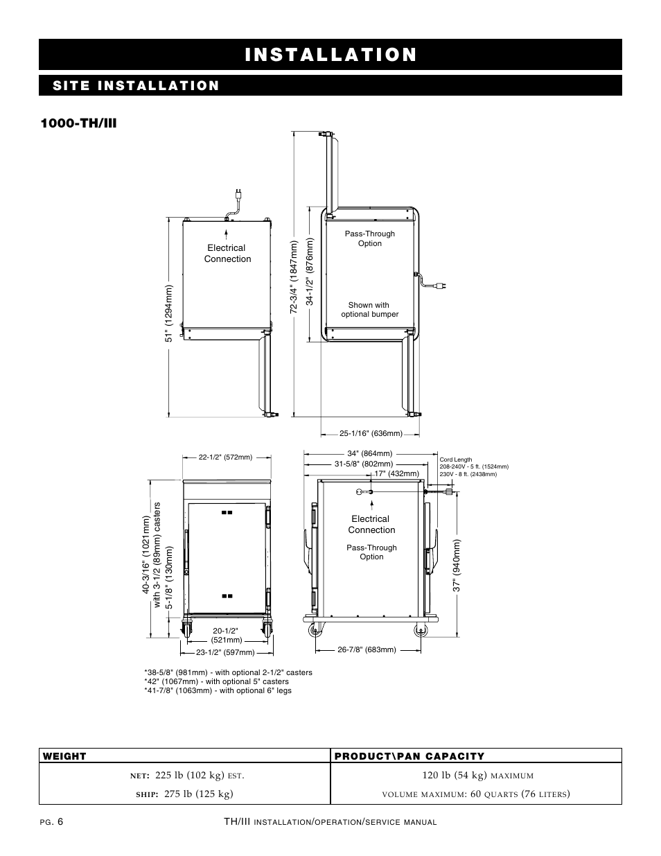 1000-th/iii | Alto-Shaam 1000-TH/III User Manual | Page 8 / 42