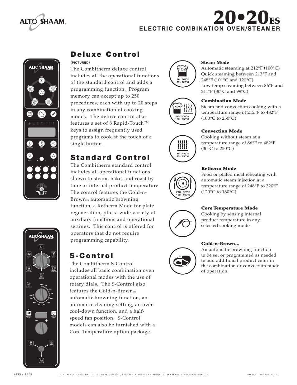 Alto-Shaam 20.20ES User Manual | Page 3 / 6