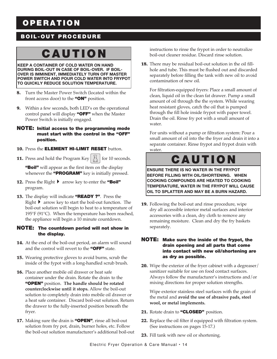 Alto-Shaam FRY TECH ASF-60E User Manual | Page 16 / 70