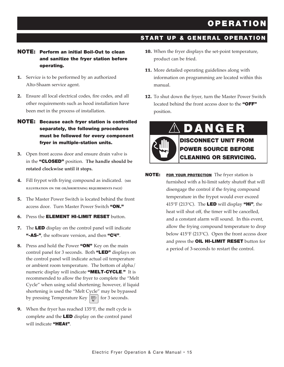 Alto-Shaam FRY TECH ASF-60E User Manual | Page 17 / 70