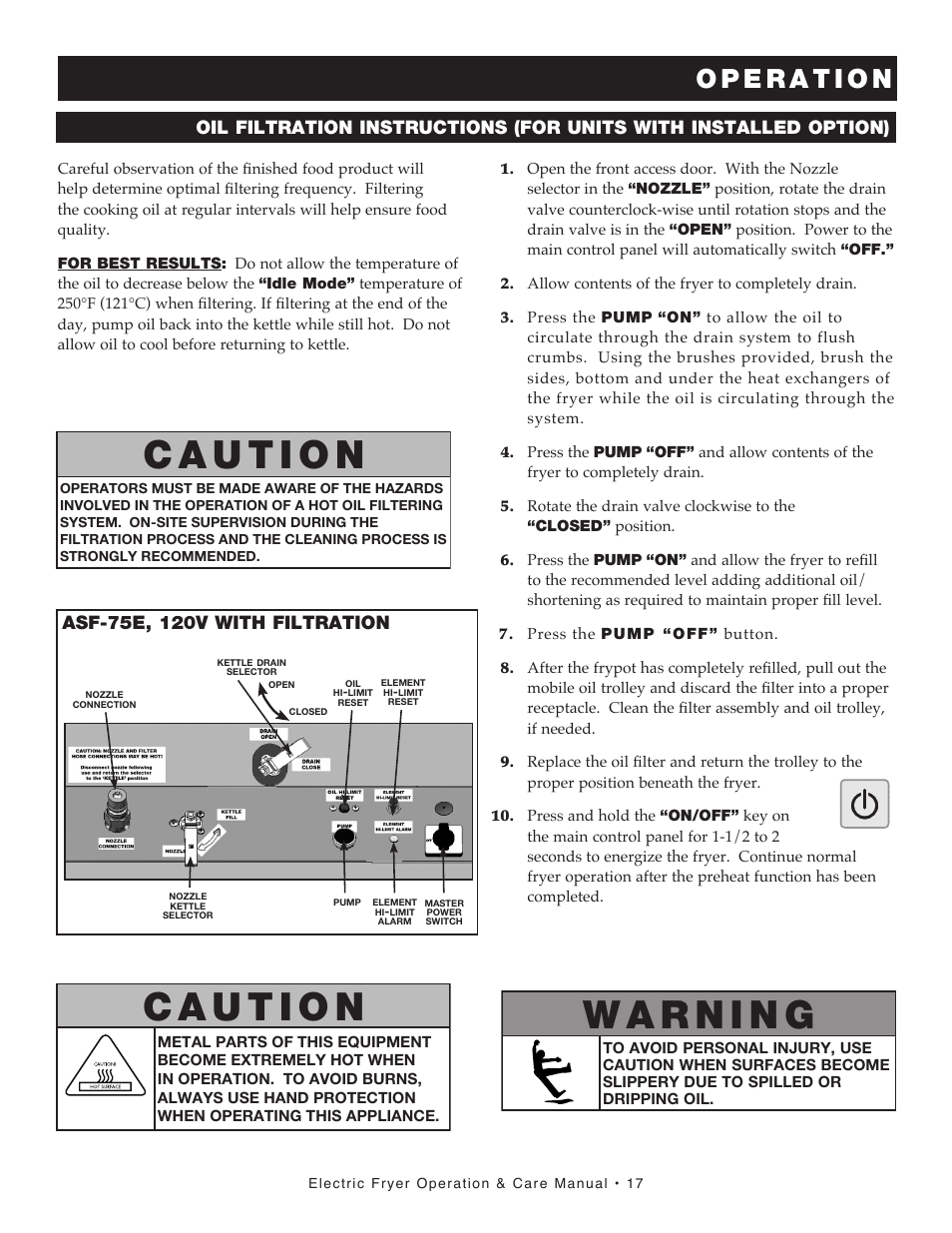 Alto-Shaam FRY TECH ASF-60E User Manual | Page 19 / 70