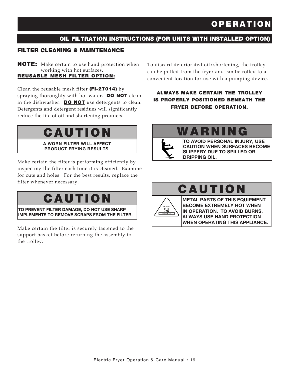 Alto-Shaam FRY TECH ASF-60E User Manual | Page 21 / 70
