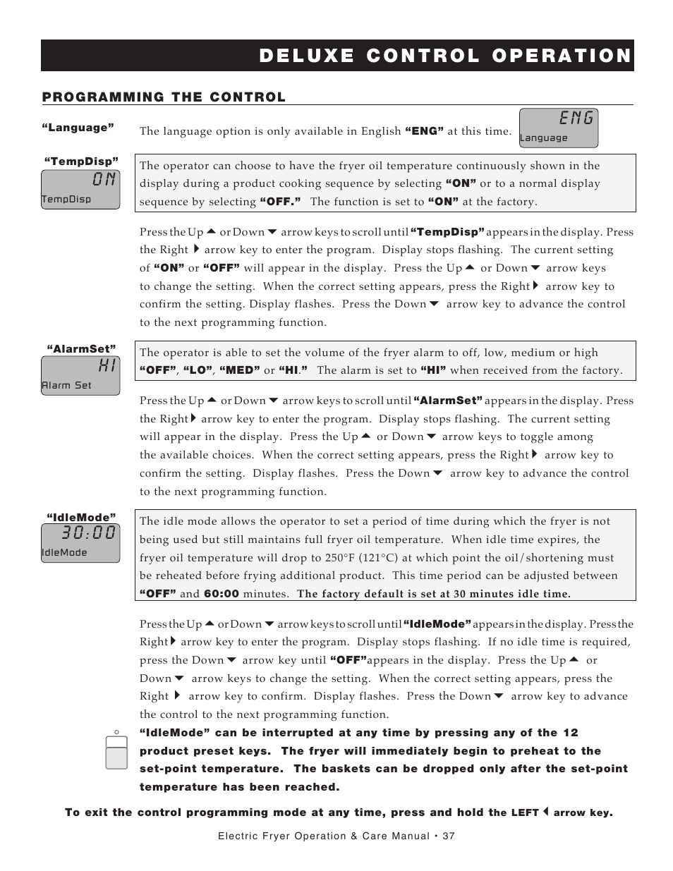 E n g | Alto-Shaam FRY TECH ASF-60E User Manual | Page 39 / 70
