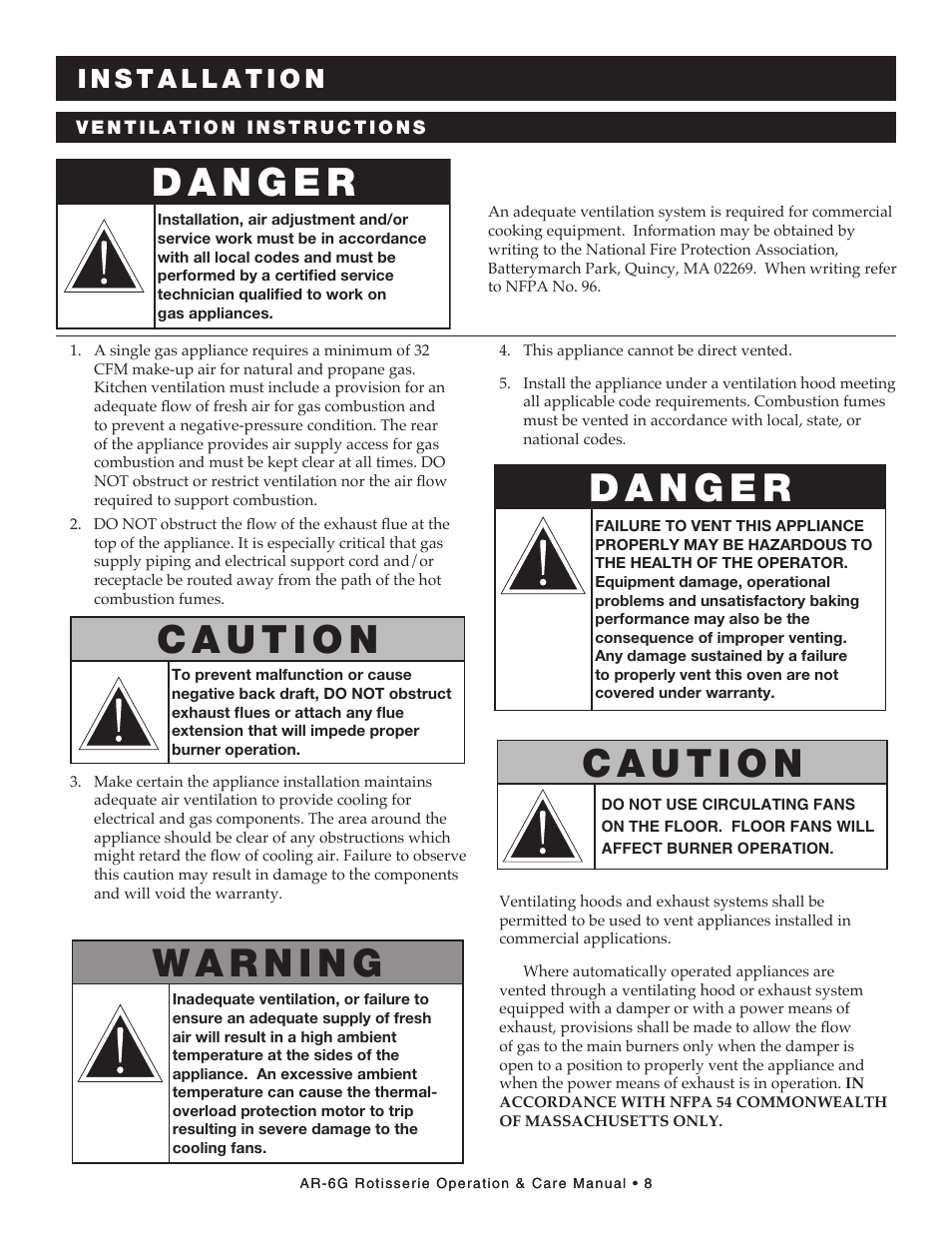 Alto-Shaam AR-6G User Manual | Page 10 / 35