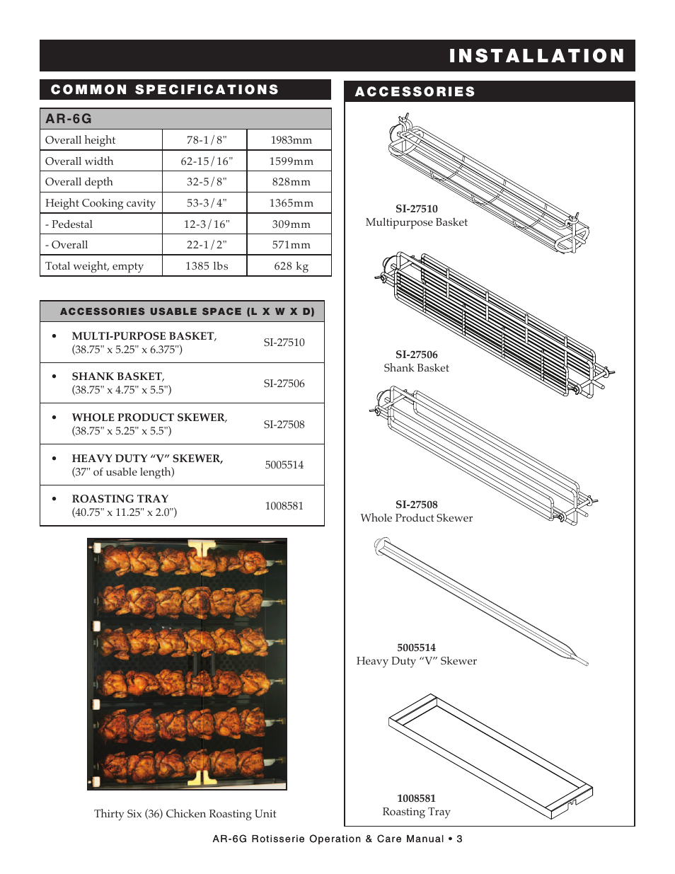 Alto-Shaam AR-6G User Manual | Page 5 / 35