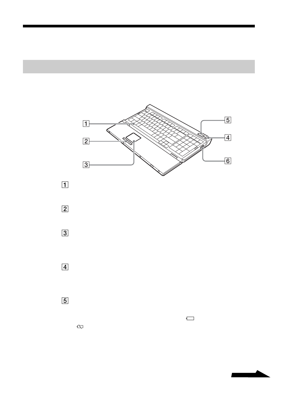 各部のなまえ, キーボード | Sony VGP-WKB1 User Manual | Page 11 / 132