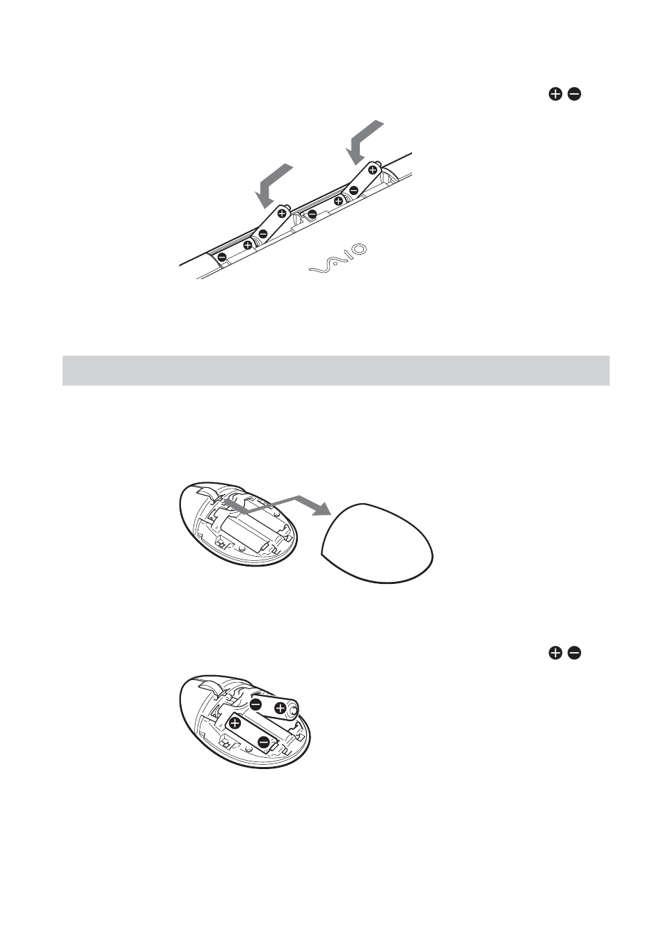 Einlegen von batterien in die maus, Einlegen von batterien in die maus10 | Sony VGP-WKB1 User Manual | Page 110 / 132