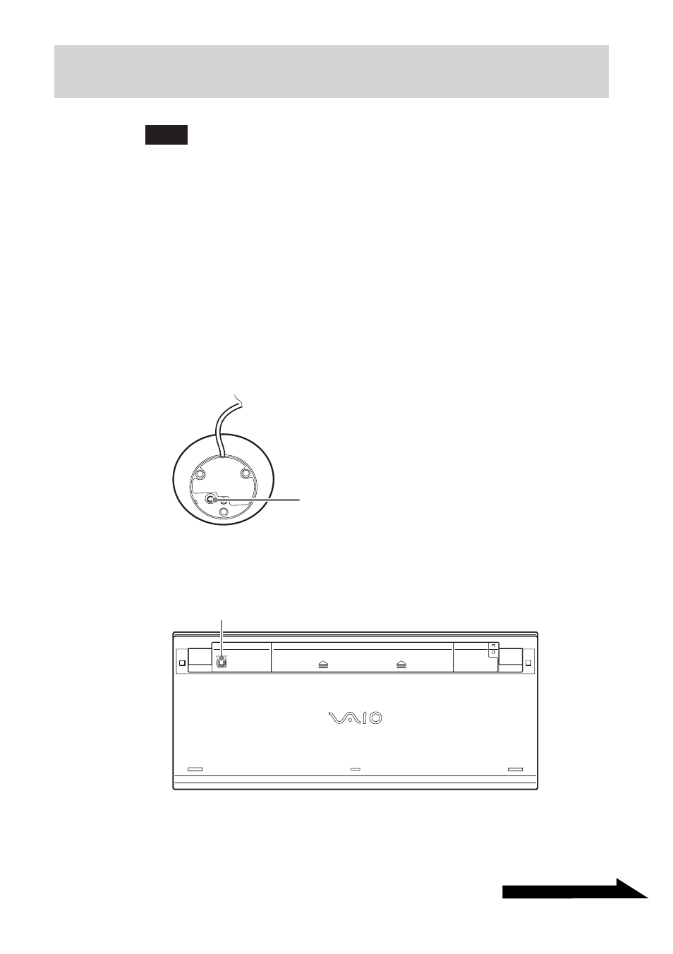 Enabling communication between, The keyboard and mouse and the receiver | Sony VGP-WKB1 User Manual | Page 51 / 132