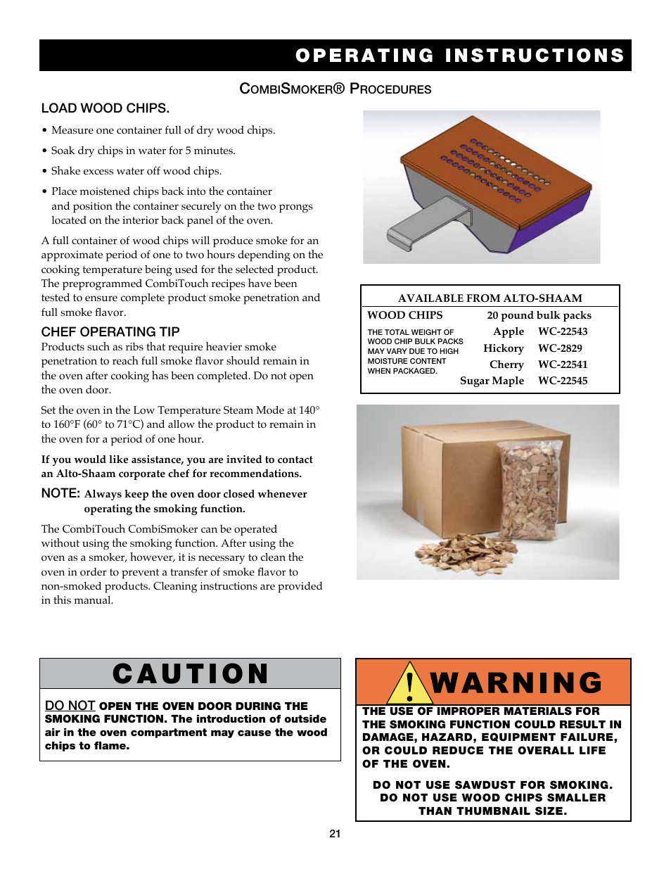 Alto-Shaam COMBITOUCH 7.14ES User Manual | Page 23 / 50