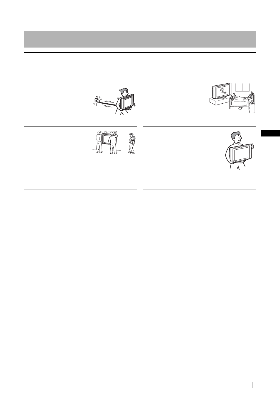 Operating instructions, Safety information | Sony KLV-21SG2 User Manual | Page 15 / 292